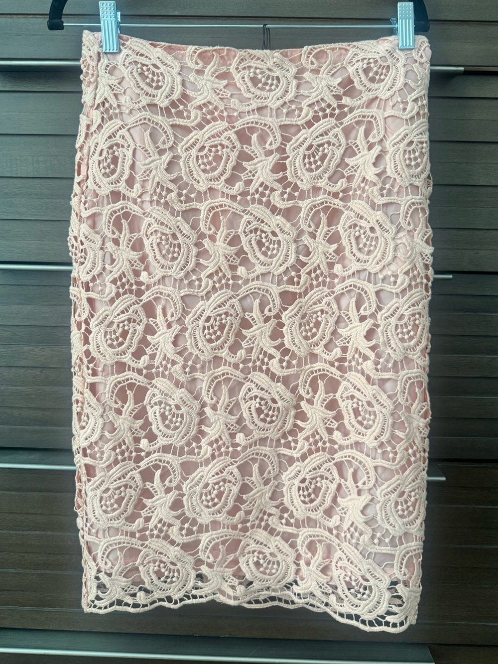 Beymen Lace Overlay Pencil Skirt - Blush Pink